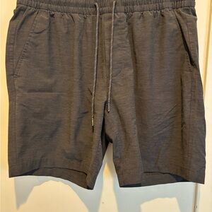 Faherty Gray Athletic Shorts with Elastic Waistband and Relaxed Fit